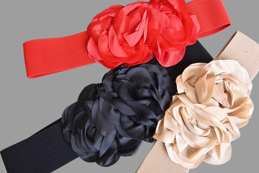 Rose Flora fashion belly Wide belt