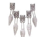 Punk Cone Fingernail Chain Ring