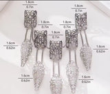 Punk Cone Fingernail Chain Ring