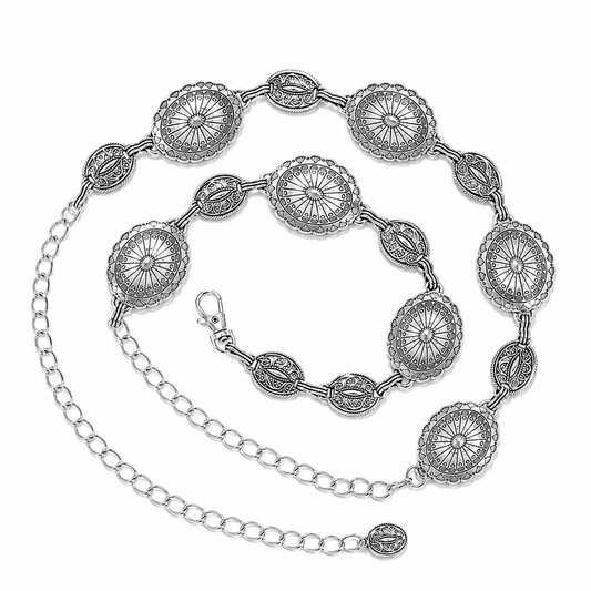 Luxe Vintage Coin Medallion Belly Chain belt