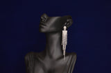 Tassel Long Rhinestone Earrings