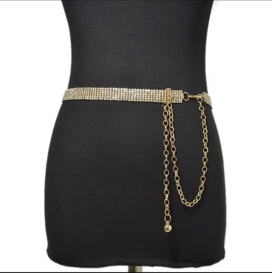 Rhinestone belt