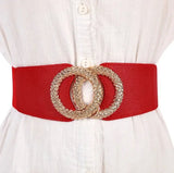 Wide elastic belt