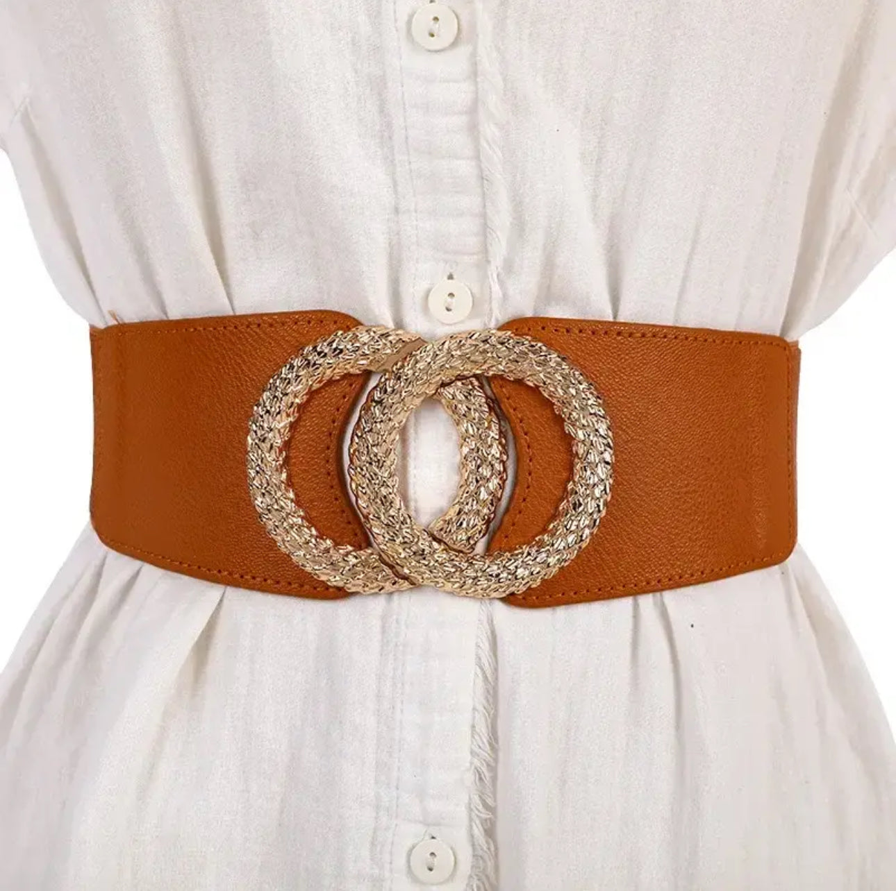 Wide elastic belt