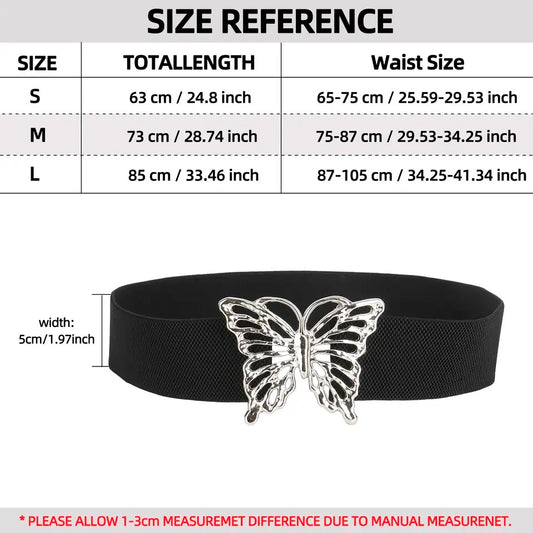 Wide elastic belt