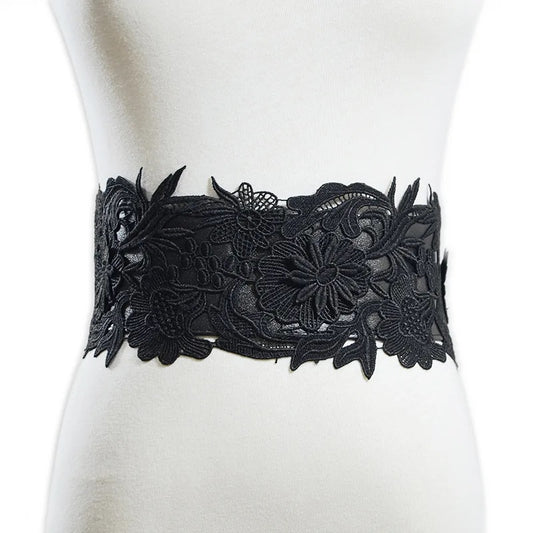 Wide elastic belt