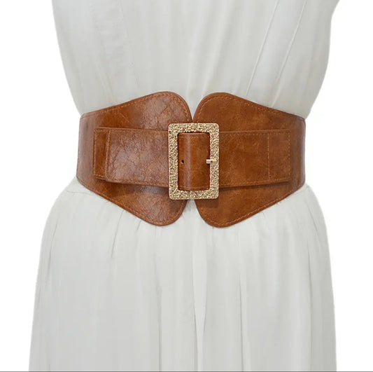 Wide elastic belt