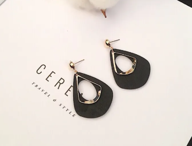 Wooden earrings