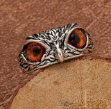 Beautiful orange Eagle Eye  Enamel  Ring