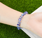 Evil Eye Palm Crystal Bracelet For Women Men