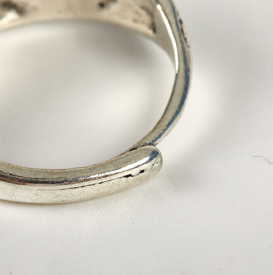 Beautiful Yellow Eagle Eye  Enamel  Ring