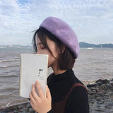 Wool Thick Beret Cap