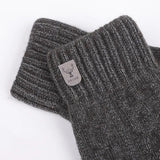 Warm gloves winter touch screen plus fleece gloves cold warm wool knitted gloves