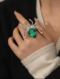 High-grade Sapphire Sapphire Emerald Ruby Animal Spider Ring