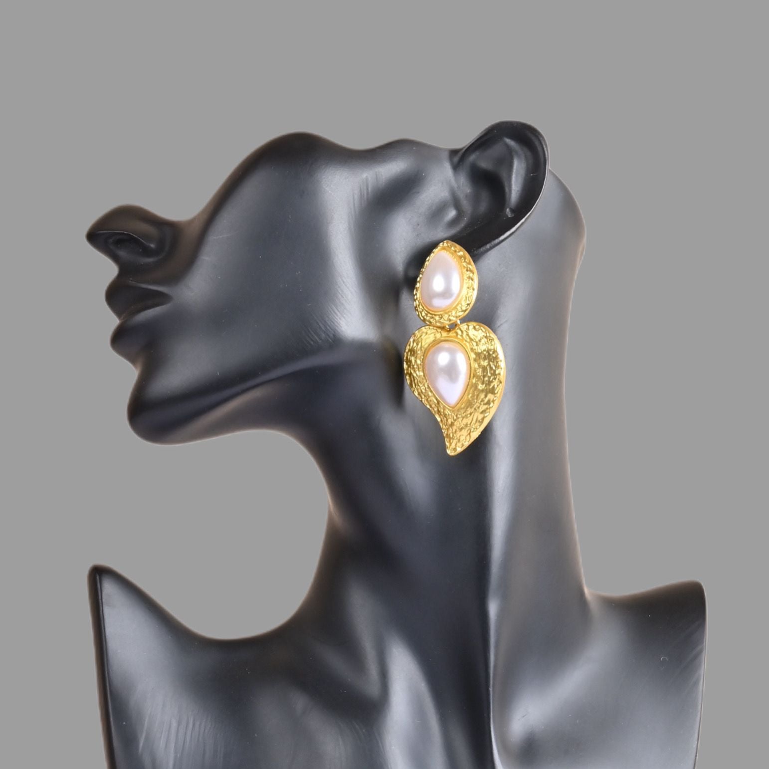 Yellow Gold Color Alloy Dangle Earrings