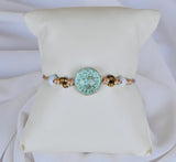 Bluish Crystal Bracelete