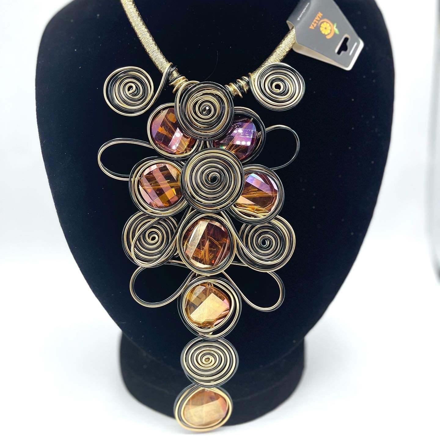 Handmade Africann  Necklace For Women Gold Thick Lace Chain Choker