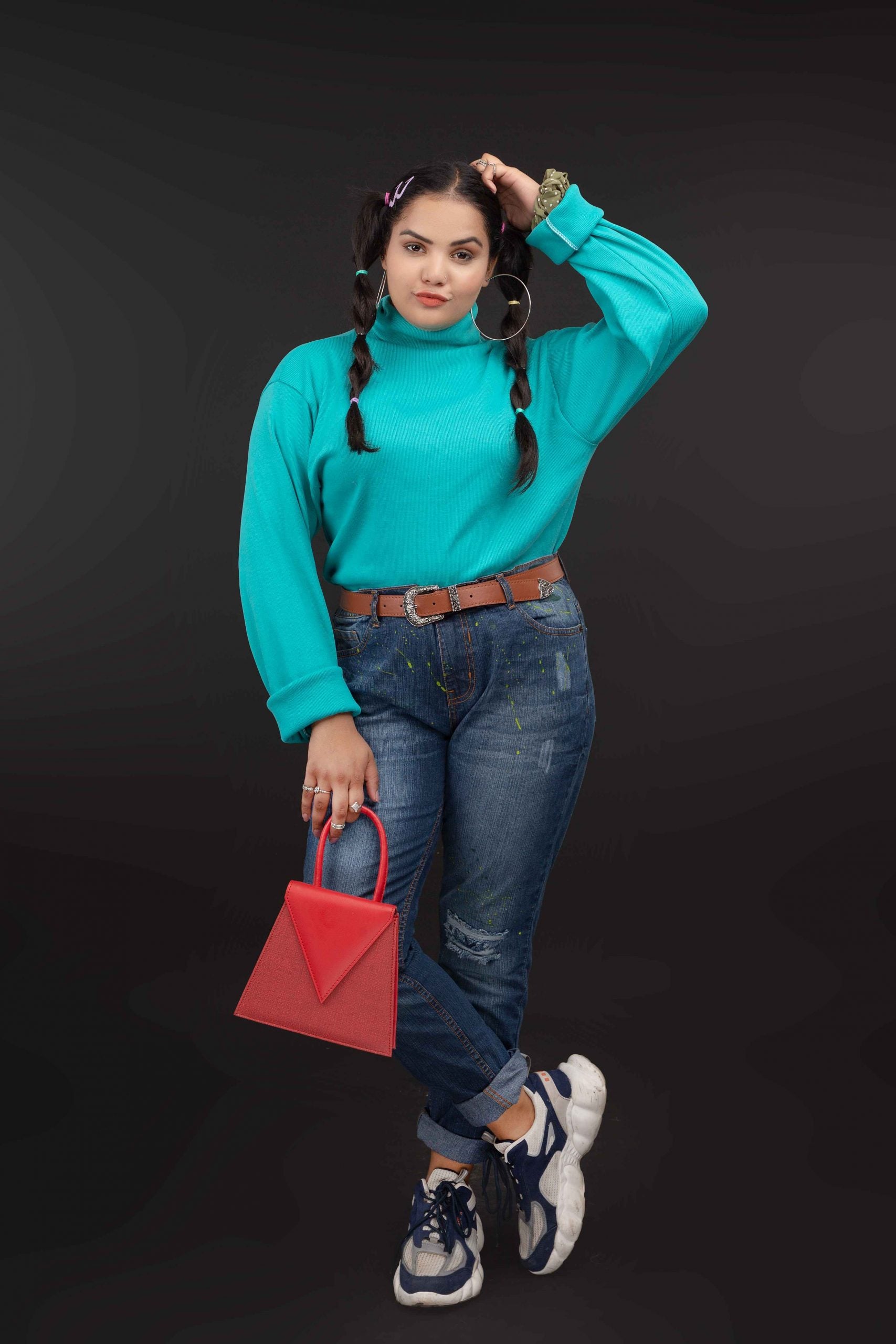 Sapphire Turtle Neck