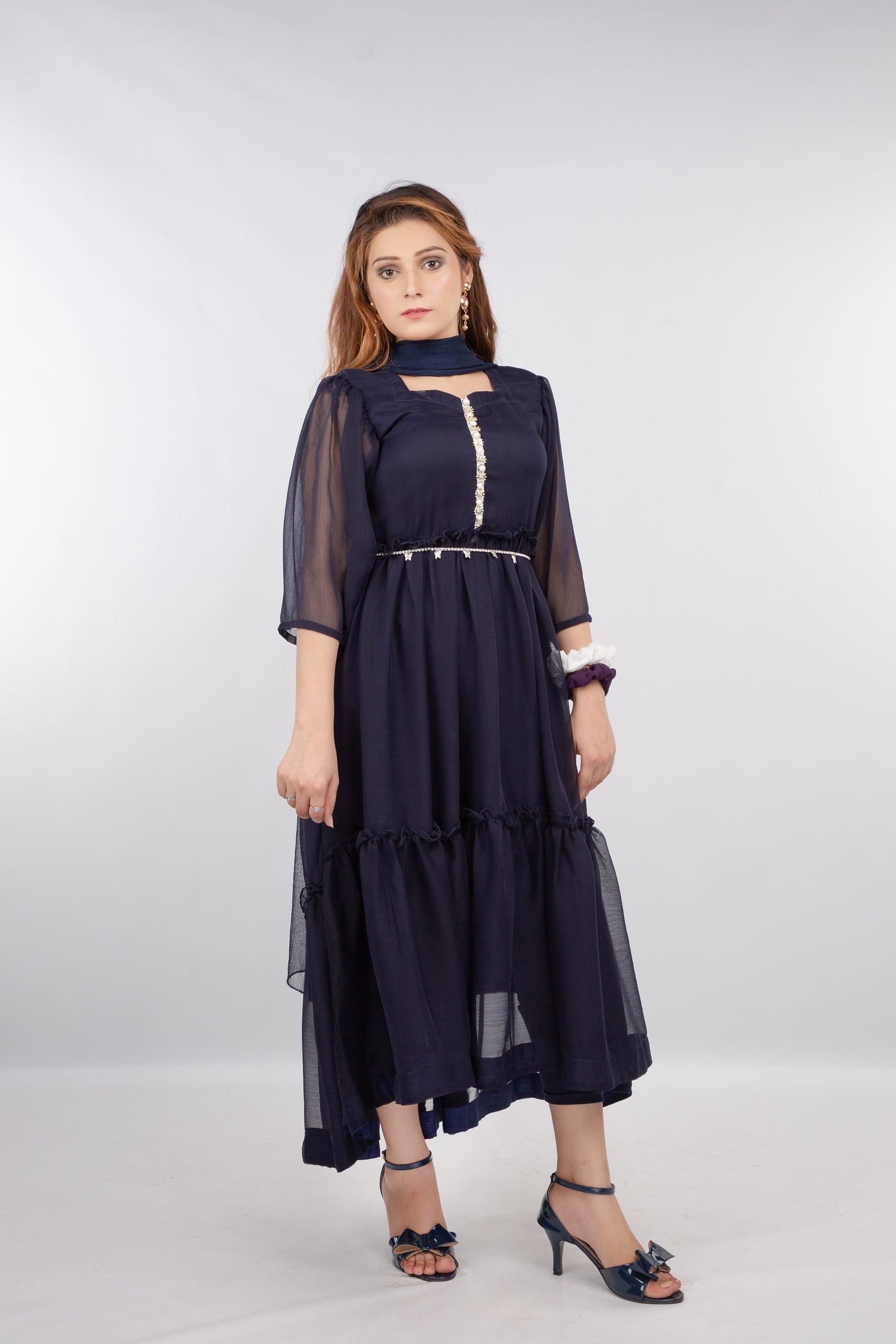 Long Sleeve Airline( Blue color)