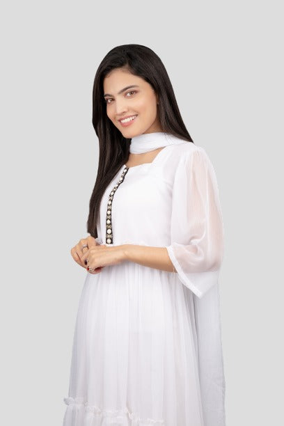 Long Sleeve Airline( White color)