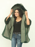 Hooded Fur Cape Shawl