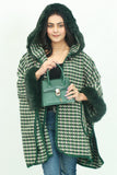 Hooded Fur Cape Shawl