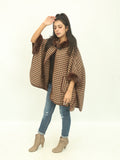 Hooded Fur Cape Shawl