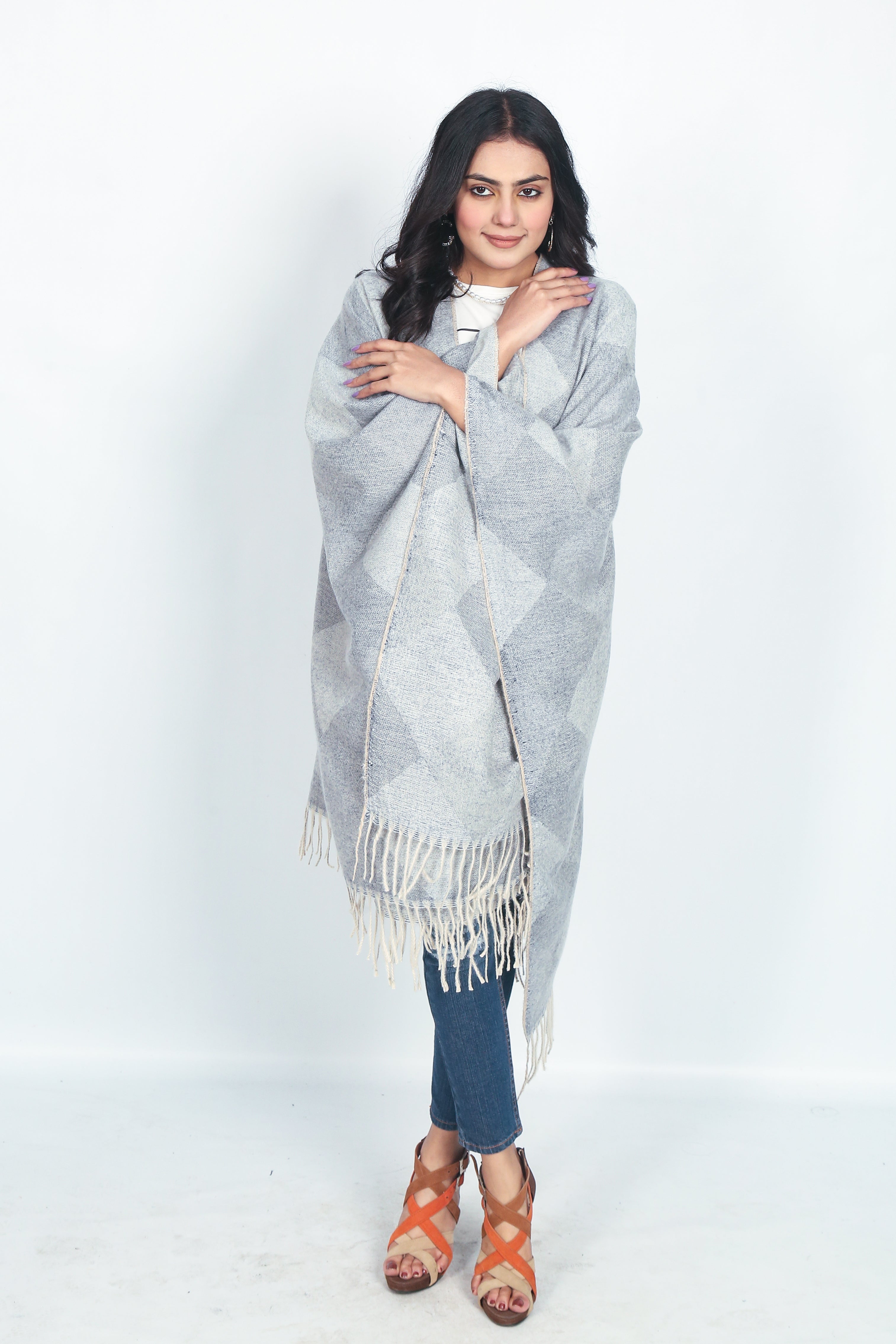 Classic soft woollen Cape Shawl