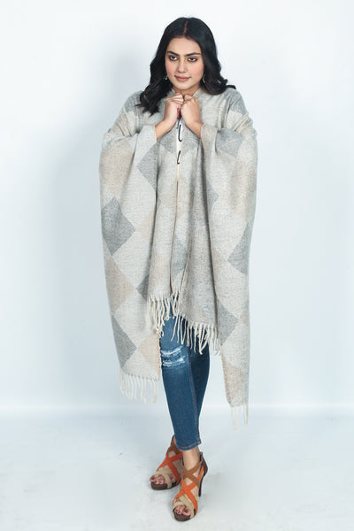 Classic soft woollen Cape Shawl – maltaofficial