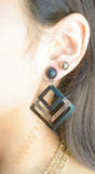 Malta Triple Square Earrings for Girls