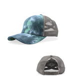 Tie-Dye Acid Wash Adjustable Snap Back Cap