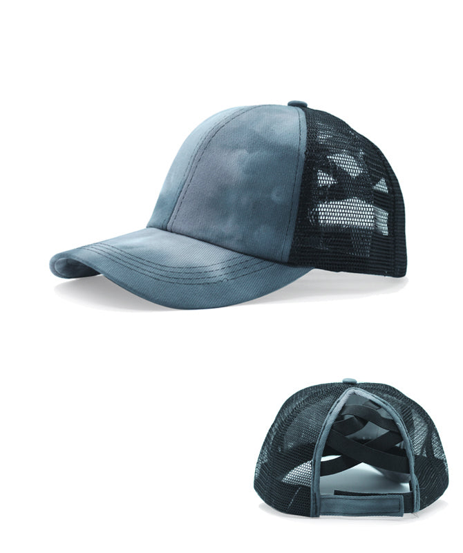 Tie-Dye Acid Wash Adjustable Snap Back Cap