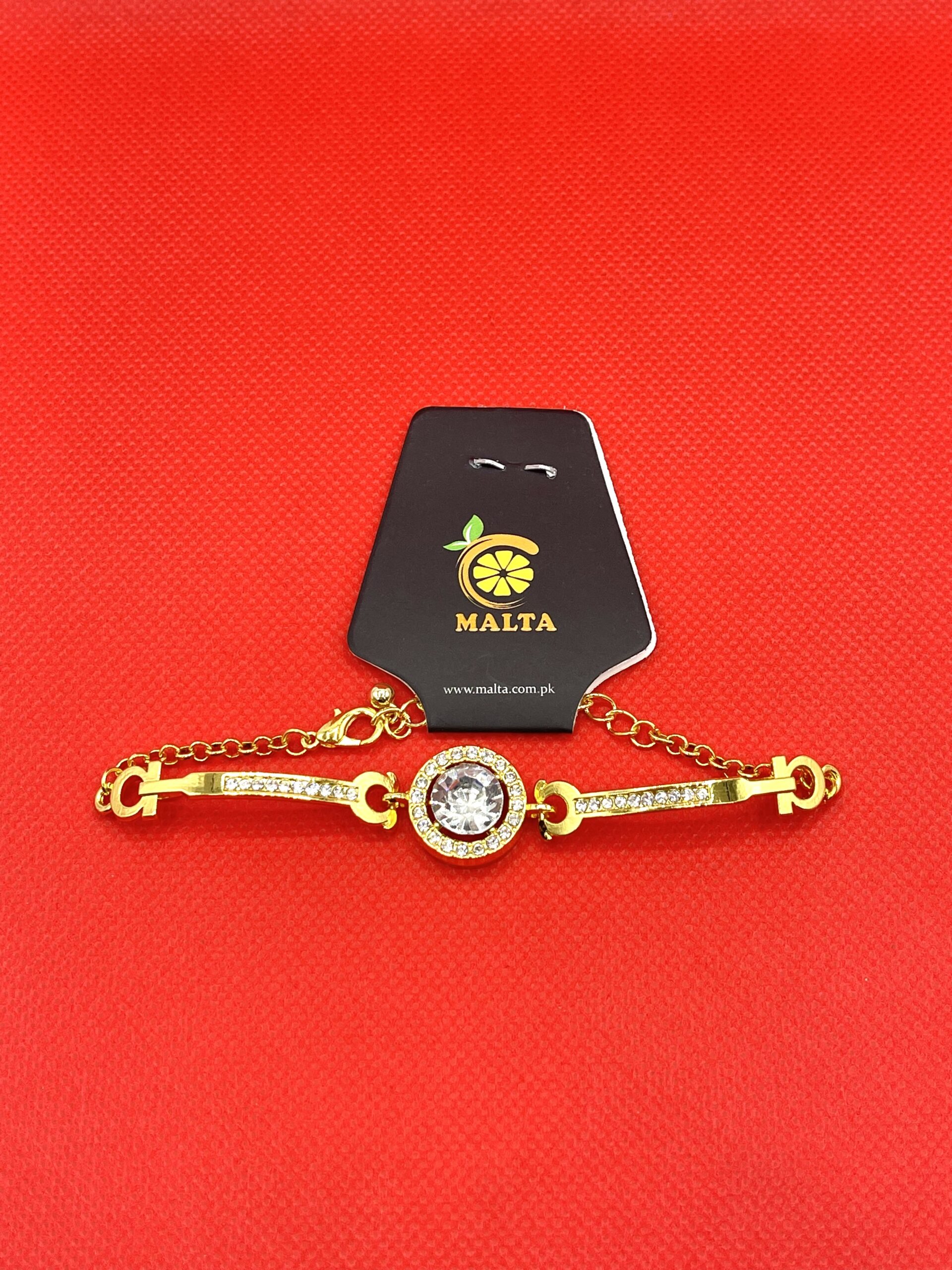 Golden Bracelete with Stone