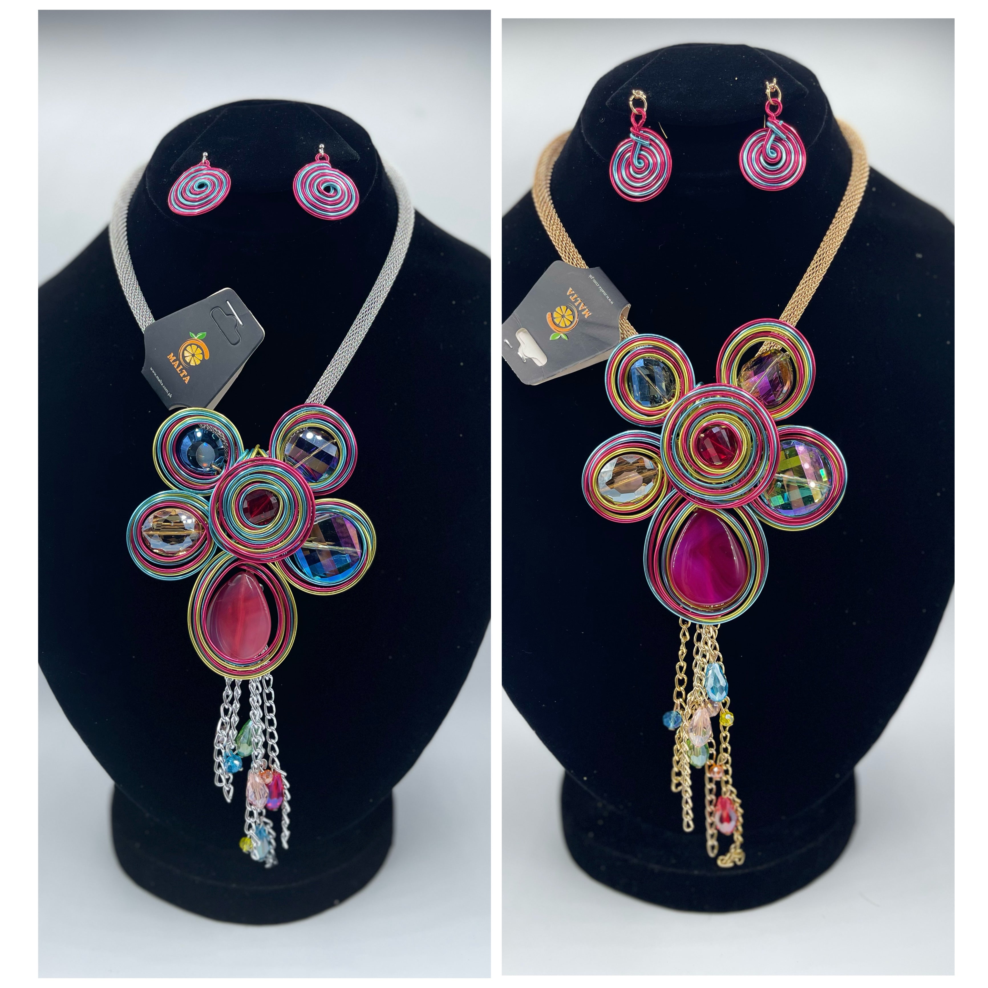 New Crystal Silver Necklace