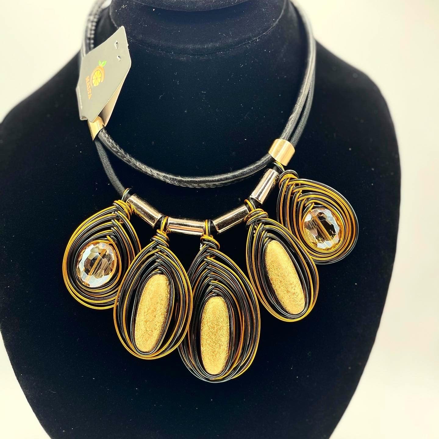 New Jewelry Set Colorful Bib Necklace Earrings African Beads Jewelry