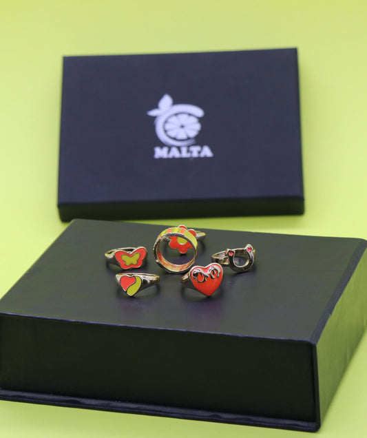 Set Of Enamel Ring