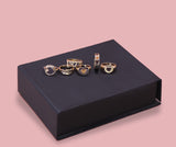 Enamel Ring Set Brown
