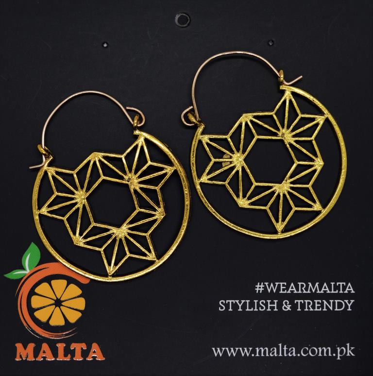 Golden Orbellan Earings