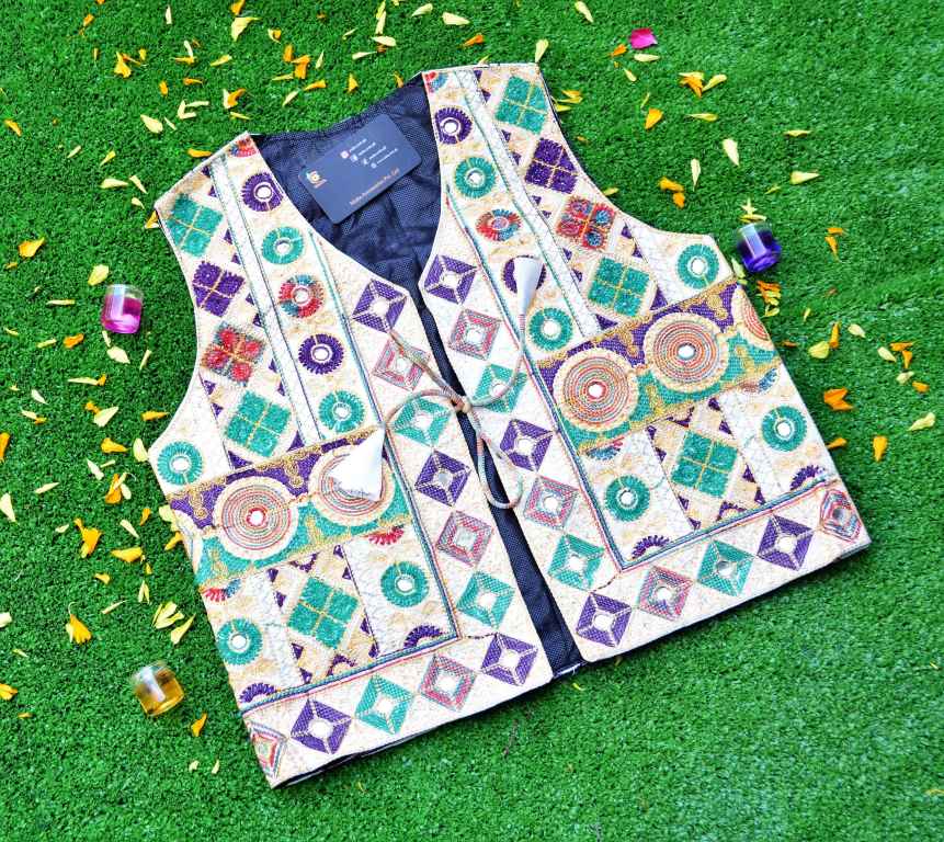 Malta Traditional Embroidery Koti With Multi Colors