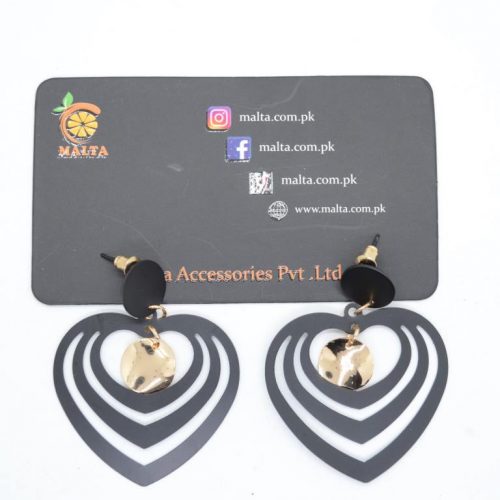 Malta 3 Layer Heart Style Earrings
