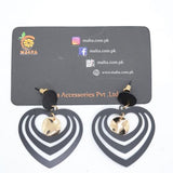 Malta 3 Layer Heart Style Earrings