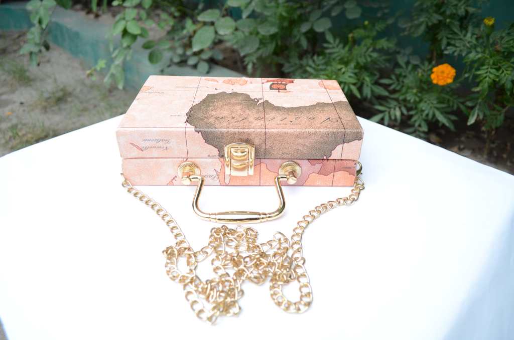 Australian Map Printed Mini Box Bag