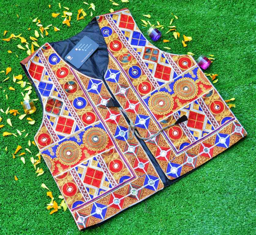 Malta Traditional Embroidery Koti With Multi Colors