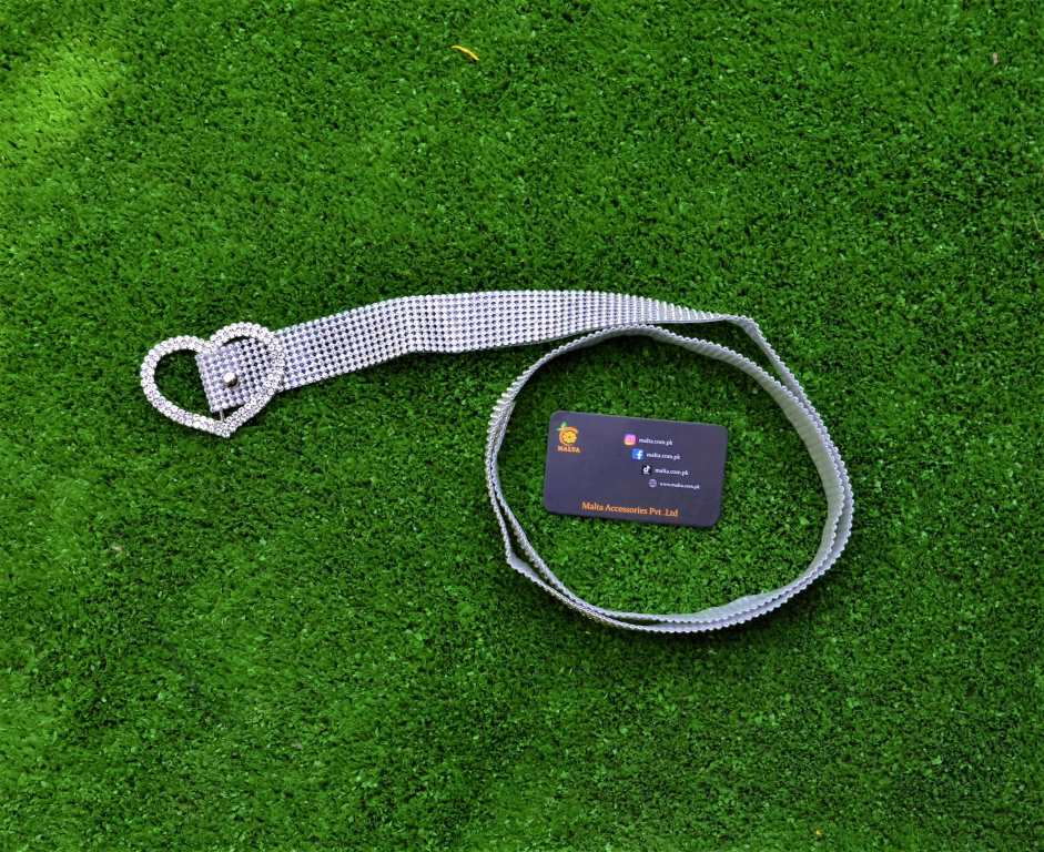 Malta New Design Rhinstone Belt With Beautifull Rhinestone Heart Shape Buckle-(05-05-00-05)