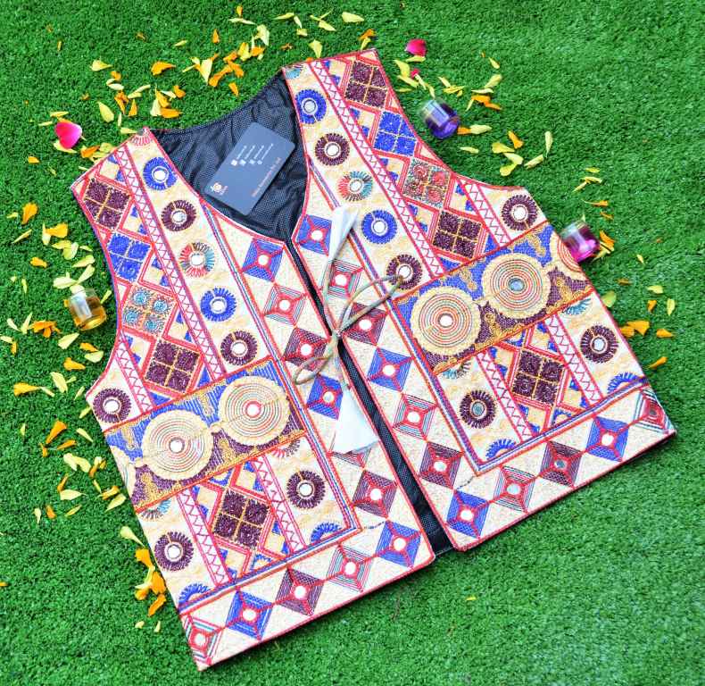 Malta Traditional Embroidery Koti With Multi Colors