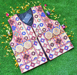 Malta Traditional Embroidery Koti With Multi Colors