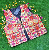 Malta Traditional Embroidery Koti With Multi Colors