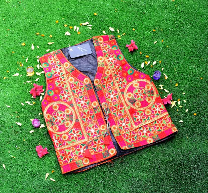 Malta Traditional Embroidery Koti With Multi Colors