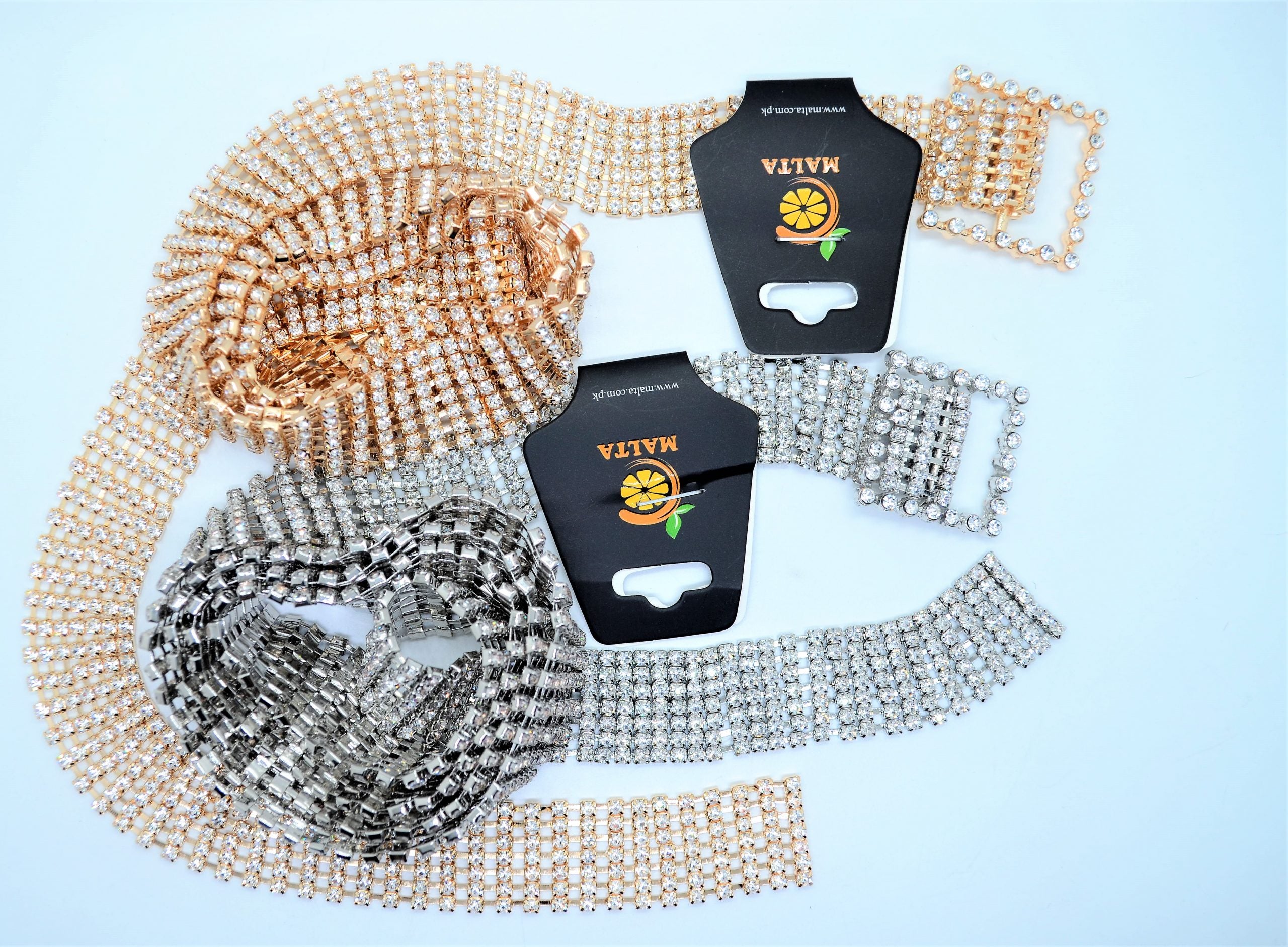 Malta New Design Rhinstone Belt With Beautifull Square Shape Buckle-(05-05-00-03)