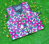 Malta Traditional Embroidery Koti With Multi Colors